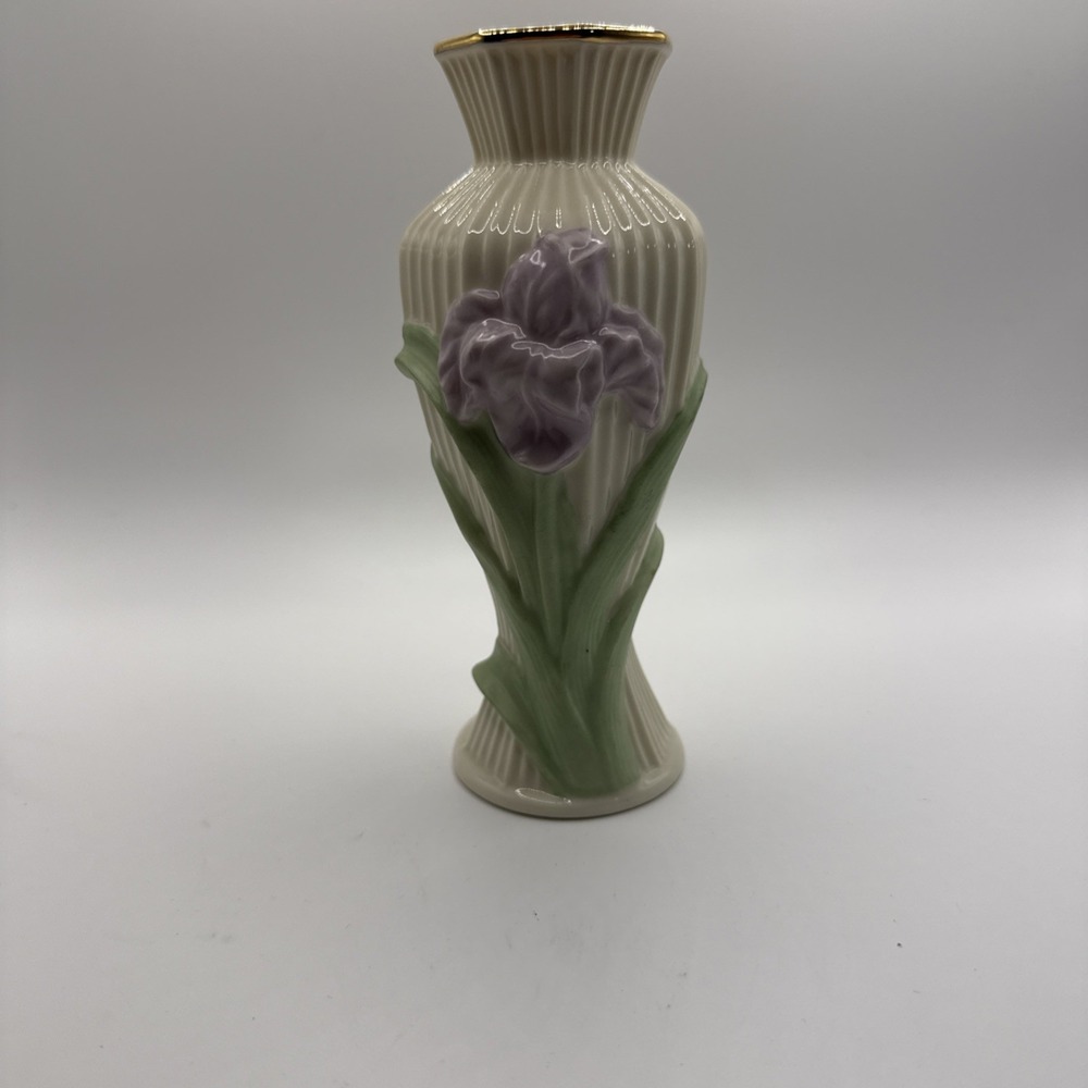 Lenox Decorated Iris 5 5/8" Vase  New Without Box